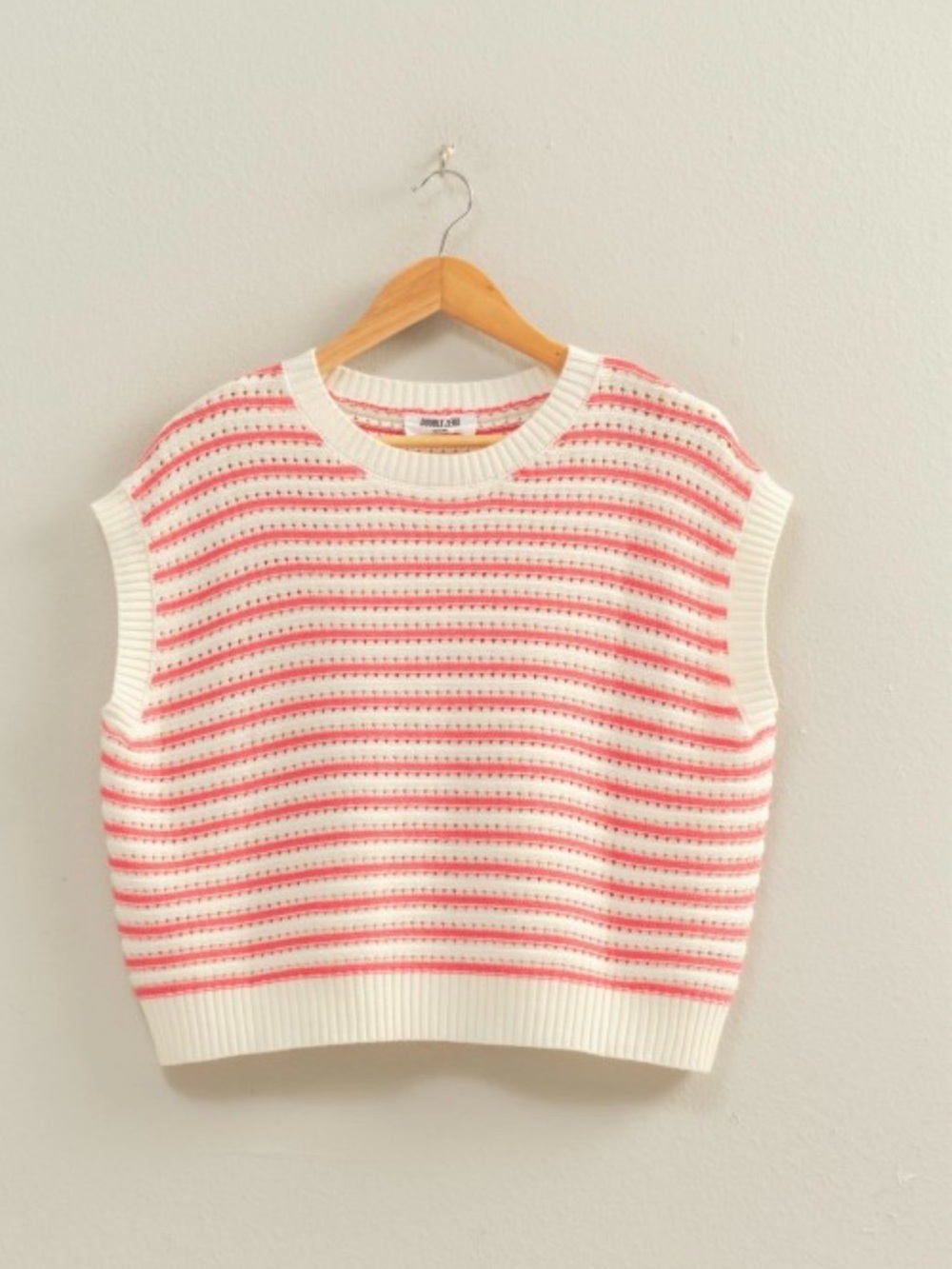 111. PINK SUMMER STRIPE SWEATER